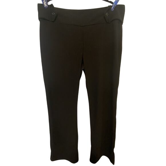 Zoey Beth Plus Stretch Black Straight Leg PullOn Pants Sz 3x Elastic Waist Comfy - Picture 1 of 9